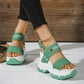 Wedge-sandaler med ankelrem för kvinnor