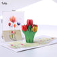 Kreativt 3D-papperssnideri Pop up-gratulationskort