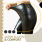 S-formade förtjockade leggings i PU-läder