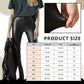 S-formade förtjockade leggings i PU-läder