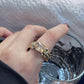 🎁Varm försäljning🔥Kraftig vintage zirkonia bred bandring