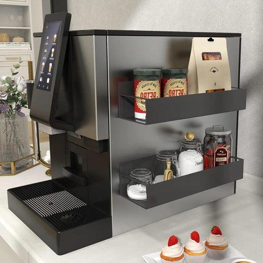 🧂 50% RABATT! 🧲 Magnetisk Kryddorganiserare – Svart Förvaringsställ För Kylskåp & Ugn, Platsbesparande & Perfekt För Ett Städat Kök 🧑‍🍳