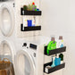 🧂 50% RABATT! 🧲 Magnetisk Kryddorganiserare – Svart Förvaringsställ För Kylskåp & Ugn, Platsbesparande & Perfekt För Ett Städat Kök 🧑‍🍳