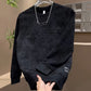 Herr Avslappnad Rund Hals Sweatshirt