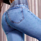 💕Vårnyhet👖Stretchiga jeans med hög midja