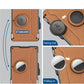 🔥Pop Up Aluminiumfodral Pengar Clip Slim Läder Slots Kreditkortsinnehavare RFID Blockering Bifold Minimalistisk Plånbok