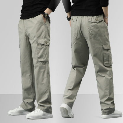👖Slitstarka Ultra Comfort-byxor med lös passform och flera fickor🔥Perfekt kombination av nytta och komfort🔥
