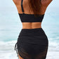 👙SISTA DAGEN REA 49% RABATT💐Badkjol högt skuren bikiniset med magkontroll