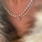 Halsband med pärla och zirkon
