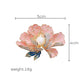 Elegant Peony-brosch i emalj för kvinnor