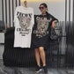 💗Sommarspecialerbjudanden ✨🐆 T-shirtklänning med överdimensionerade paljetter och leopardtryck för kvinnor