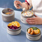 🍱 50% RABATT NU! 🥗 Bärbar Isolerad Lunchbehållare i 304 Rostfritt Stål – Läckagesäker & Håller Maten Varm i 4 Timmar ✨
