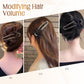 Glittrande elegant svart rosett hårspänne för Updos