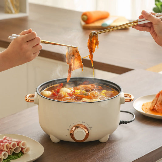 multifunktions AL elektrisk non-stick-kock med ångkokare