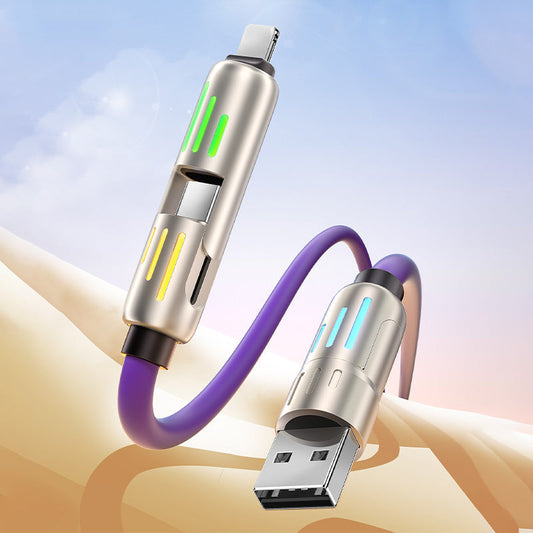 🎁Begränsad tid 50 % rabatt⏳240 W 4-i-1-datakabel med färgglada arbetslampor