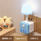 Fjärrstyrd LED-lampa med USB-adapter