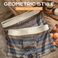 Andningsbara boxershorts för män med geometriskt mönster (köp 1 få 2 gratis)