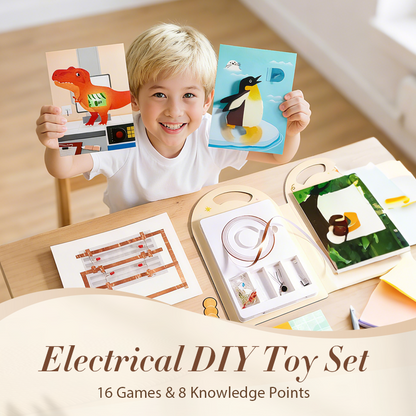 Elektriskt DIY-leksaksset: 16 spel och 8 kunskapspunkter