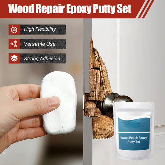 🔨 50% RABATT NU! 🏠 Epoxispackel för Träreparation – Hög Flexibilitet, Stark Vidhäftning & Härdar Som Sten – Reparerar Hål, Sprickor & Mellanrum i Trä, Dörrar & Möbler 🛠️