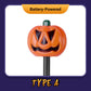 Halloween-solcellslampa för pumpaträdgård