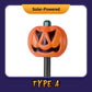 Halloween-solcellslampa för pumpaträdgård
