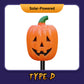 Halloween-solcellslampa för pumpaträdgård