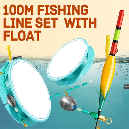 100 m fiskelinje med flöte