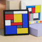 Kreativt geometriskt blockpusselspel