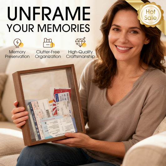 Trälåda för biljetter som heminredning