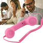 🔥 60% RABATT! 📞 RETRO TELEFONHANDTAG - Fungerar som Mikrofon för Mobiltelefon, Unik Vintage Design med Kristallpärledetaljer ✨🎶