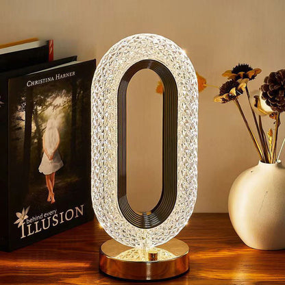 ✨ JULREA 50% RABATT! KÖP 3 FÅ 4! ✨ Uppladdningsbar Lyxig Kristall LED-nattlampa - 16 Färglägen med Touch-kontroll för Hemdekoration 🎄💎