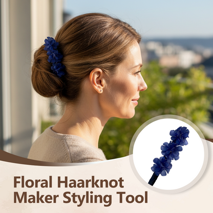 Blommig hårknutverktyg