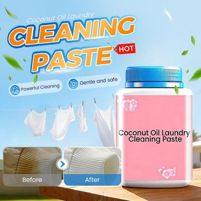 🧼 50% RABATT NU! 👕 Tvättmedelspasta med kokosolja – 9-enzymformel, koncentrerad & skonsam mot tyger – perfekt för envisa fläckar och daglig tvätt ✨