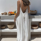 👗 Exklusiv Rea -50%! 🌸 Rygglös Maxiklänning för Damer – Perfekt för Daglig & Fest 🌊 | Justerbar, Lös & Mångsidig ✨