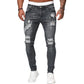 🔥🎁Nyhet 50 % RABATT🔥Snygga slitna skinny jeans för män