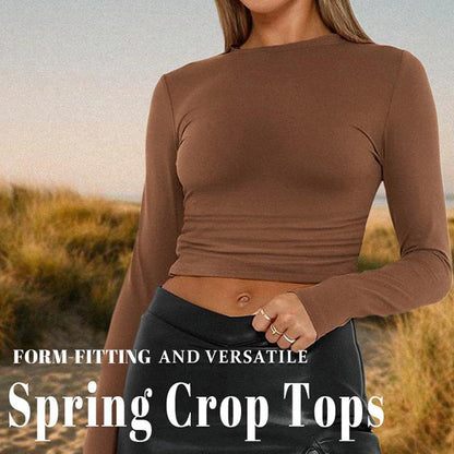 🎁2026 Nyheter 50 % RABATT💥Slim Fit Crop Top Set för damer