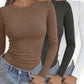 🎁2026 Nyheter 50 % RABATT💥Slim Fit Crop Top Set för damer