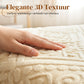 🛏️ 50 % RABATT NU! 🧵 360° elastiskt stickat lakan – omedelbar värme & 3D-präglad design för madrasser upp till 30 cm 🧶