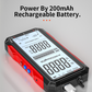 📢2026 Hetsäljande vara - 50% rabatt⏰USB-laddningsbar digital multimeter – True RMS, automatiskt område, bakgrundsbelyst LCD-display, CAT III 1000V 🛡️