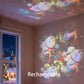 Dynamisk roterande LED-projektorlampa