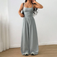 🔥🎁Nyhet 50 % RABATT🔥Casual jumpsuit med spaghettiband för damer