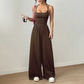 🔥🎁Nyhet 50 % RABATT🔥Casual jumpsuit med spaghettiband för damer