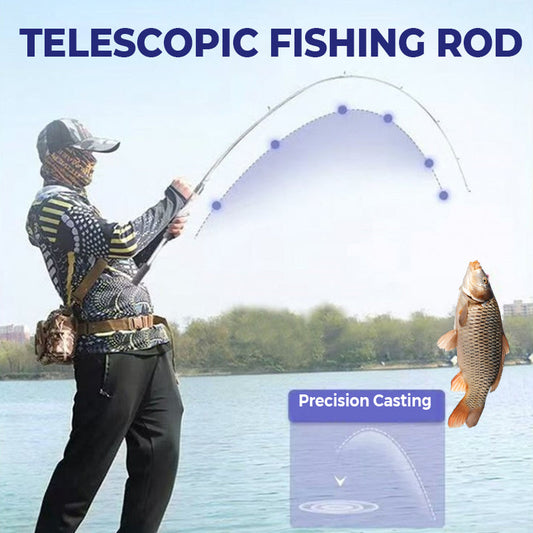 Bärbar teleskopisk fiskespö