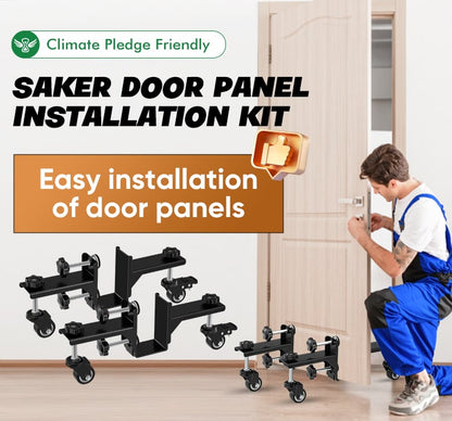 🚪 50% RABATT NU! Dörrmonteringshjul med två rullbottnar – underlättar positionering, förflyttning och montage av tunga dörrar 🔧🚪