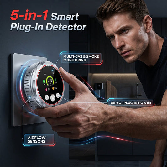 Kolmonoxidvarnare för Eluttag | Enkel Plug-in Installation
