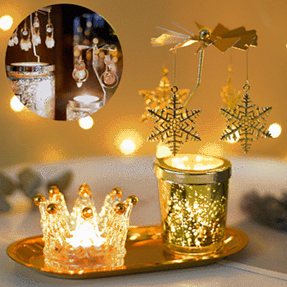 Roterande doftljushållare för jul