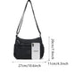 👜 50% RABATT! ✨ Dam enfärgad crossbody-väska – Många fickor, säker dragkedja & perfekt för vardag och resor 🚶‍♀️