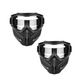 Avtagbar helmask med skyddsglasögon