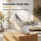Damloafers i mesh med metallspänne, avslappnade