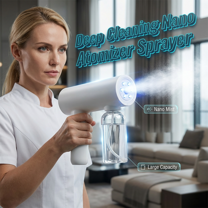 Sladdlös nano-atomiserande desinfektionsspruta